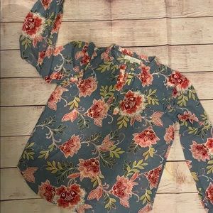 Women’s floral long sleeve blouse
